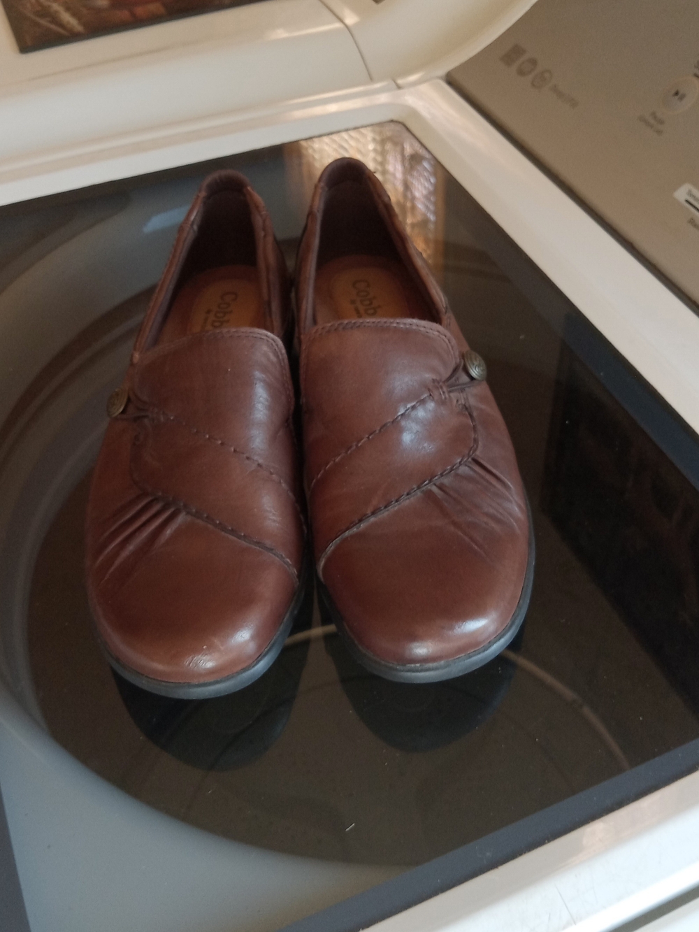Cobb Hill by New Balance Brown Leather Slip-On Loafers New